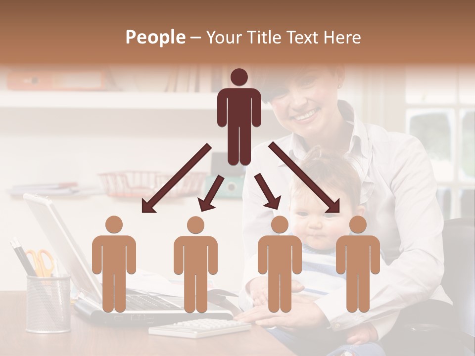 Business Work Woman PowerPoint Template