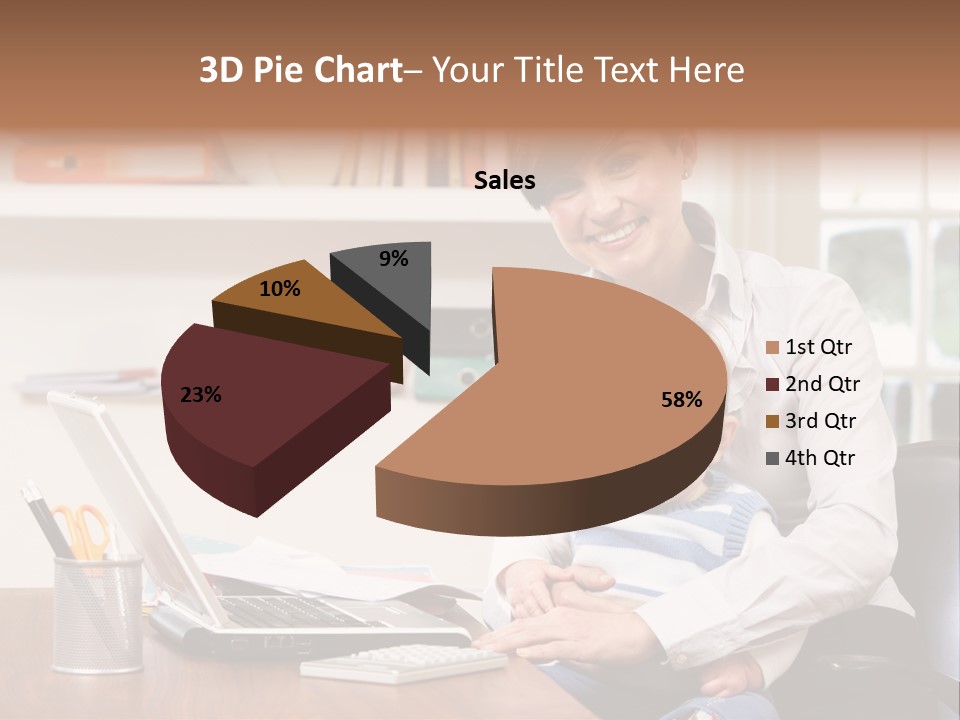 Business Work Woman PowerPoint Template