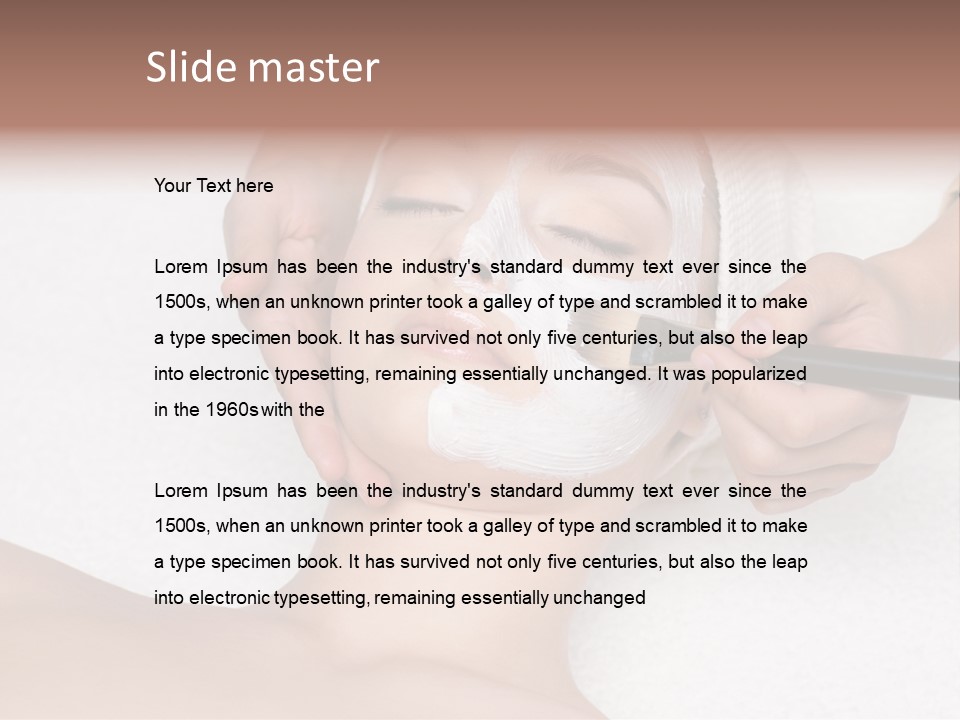 Healthy Horizontal Face PowerPoint Template