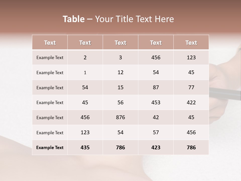 Healthy Horizontal Face PowerPoint Template