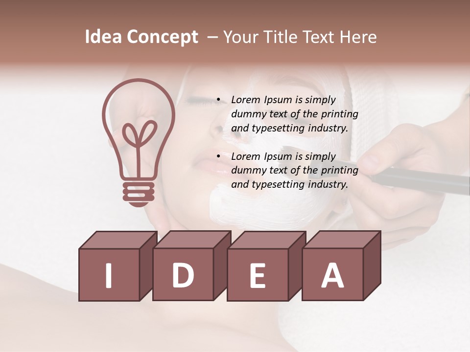 Healthy Horizontal Face PowerPoint Template