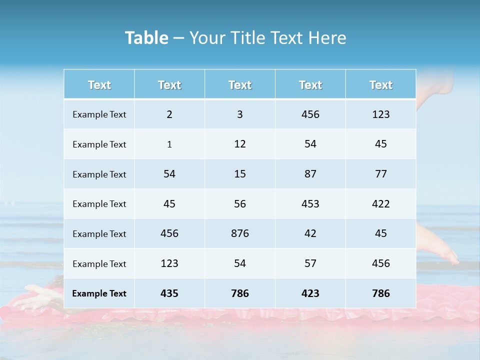 A Woman In A Red Bikini Laying On The Beach PowerPoint Template