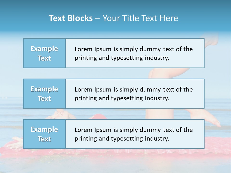 A Woman In A Red Bikini Laying On The Beach PowerPoint Template