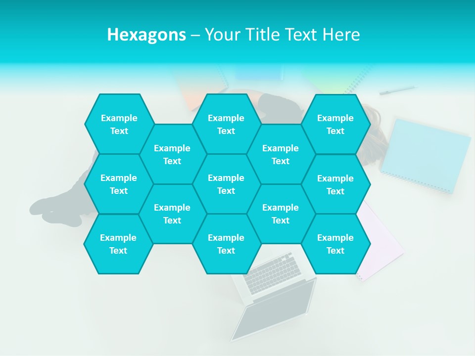 A Woman Laying On The Floor Surrounded By Notebooks PowerPoint Template