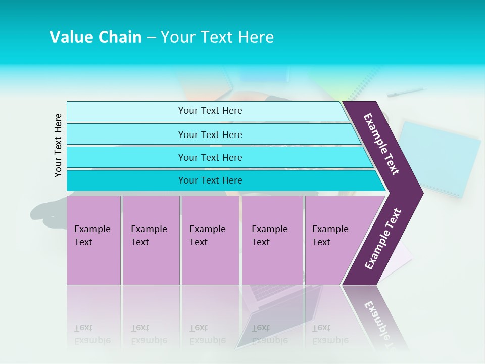 A Woman Laying On The Floor Surrounded By Notebooks PowerPoint Template