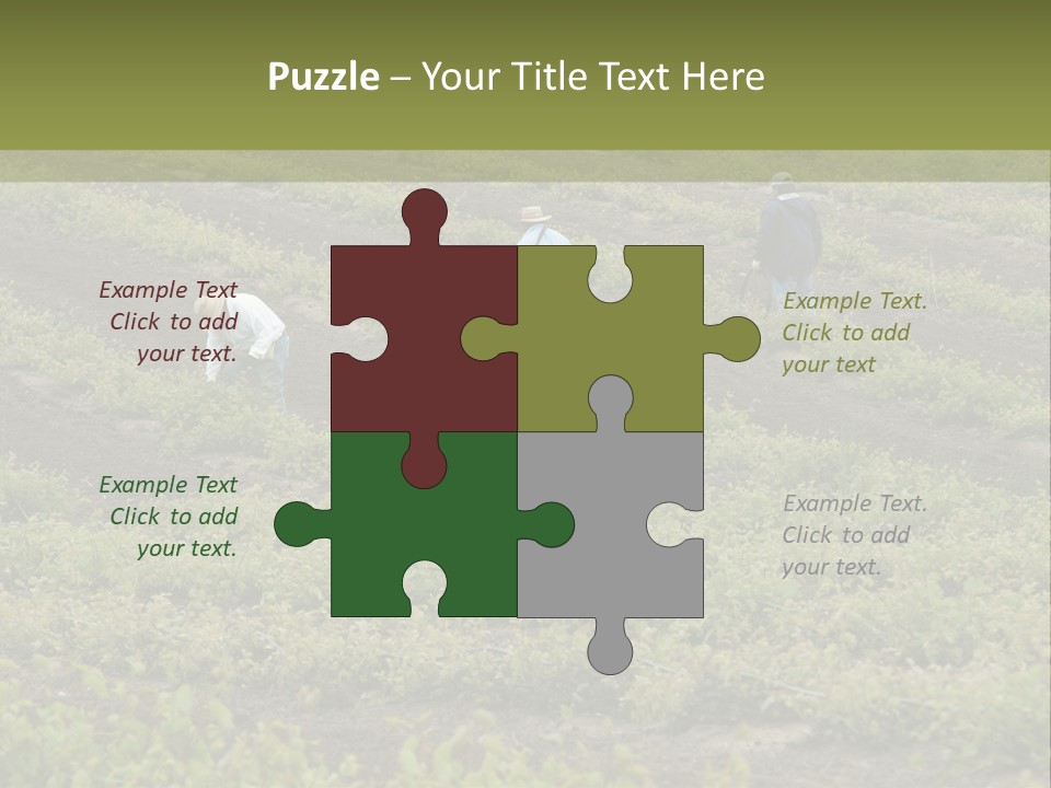 Businesses Laborers Grapes PowerPoint Template