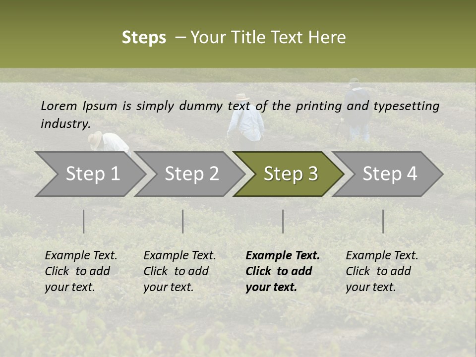 Businesses Laborers Grapes PowerPoint Template