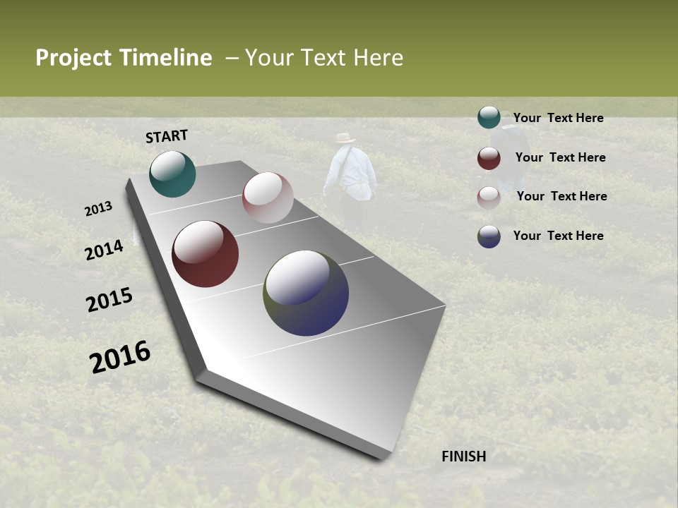 Businesses Laborers Grapes PowerPoint Template
