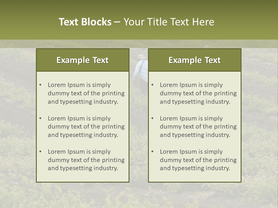 Businesses Laborers Grapes PowerPoint Template