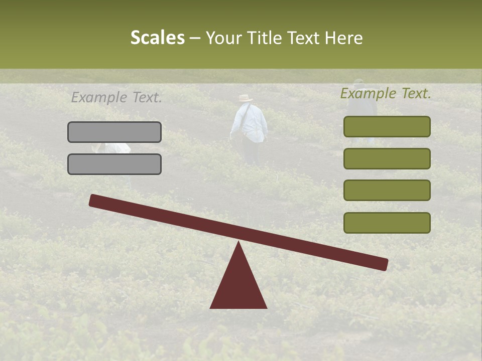 Businesses Laborers Grapes PowerPoint Template