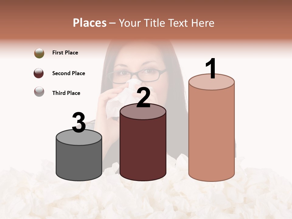 White Suit Temperature PowerPoint Template