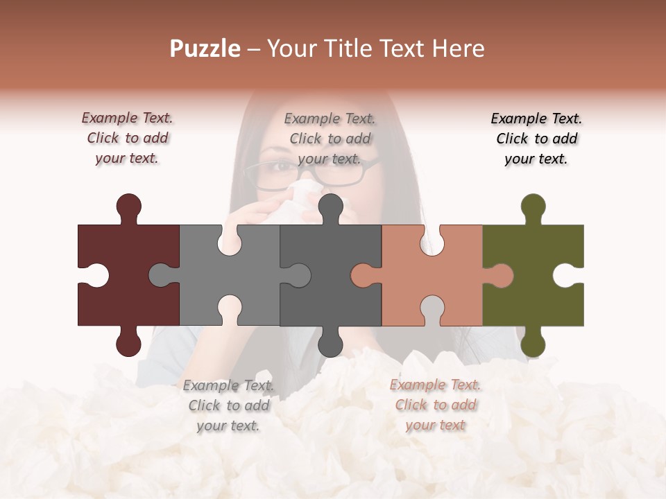 White Suit Temperature PowerPoint Template