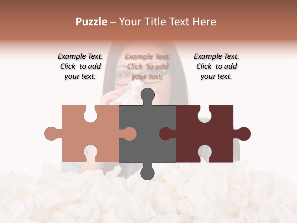 White Suit Temperature PowerPoint Template