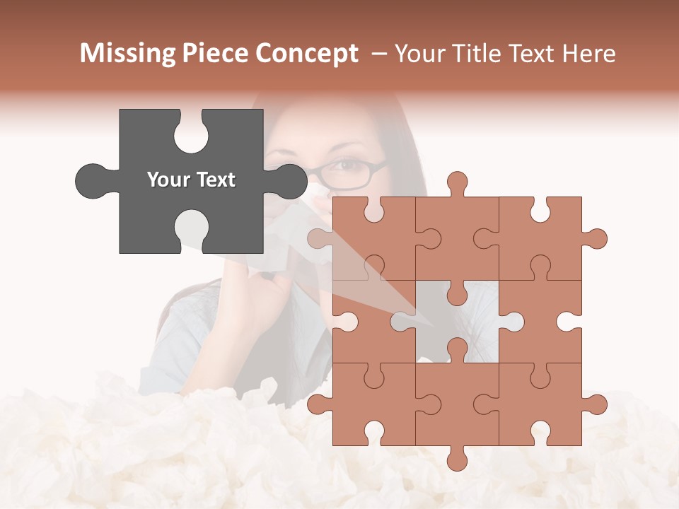 White Suit Temperature PowerPoint Template