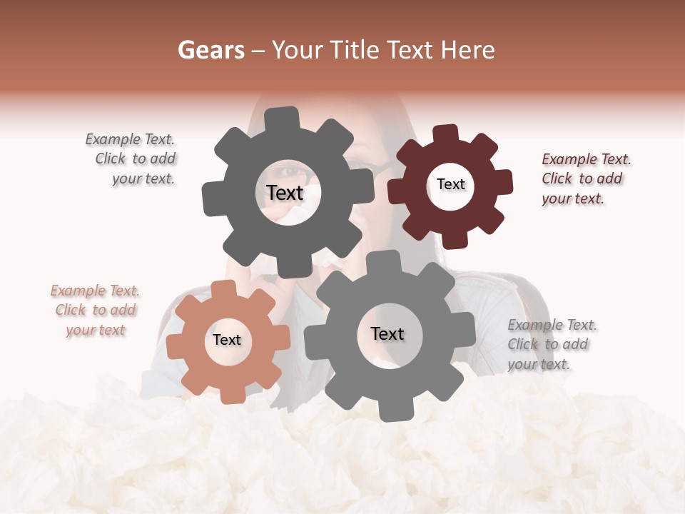 White Suit Temperature PowerPoint Template