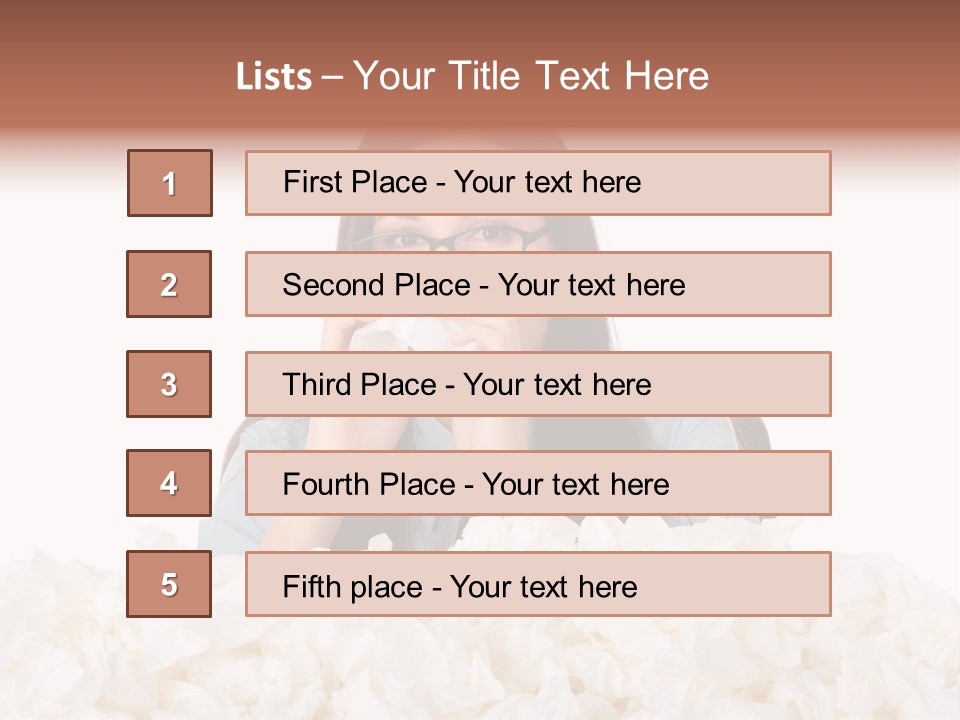 White Suit Temperature PowerPoint Template