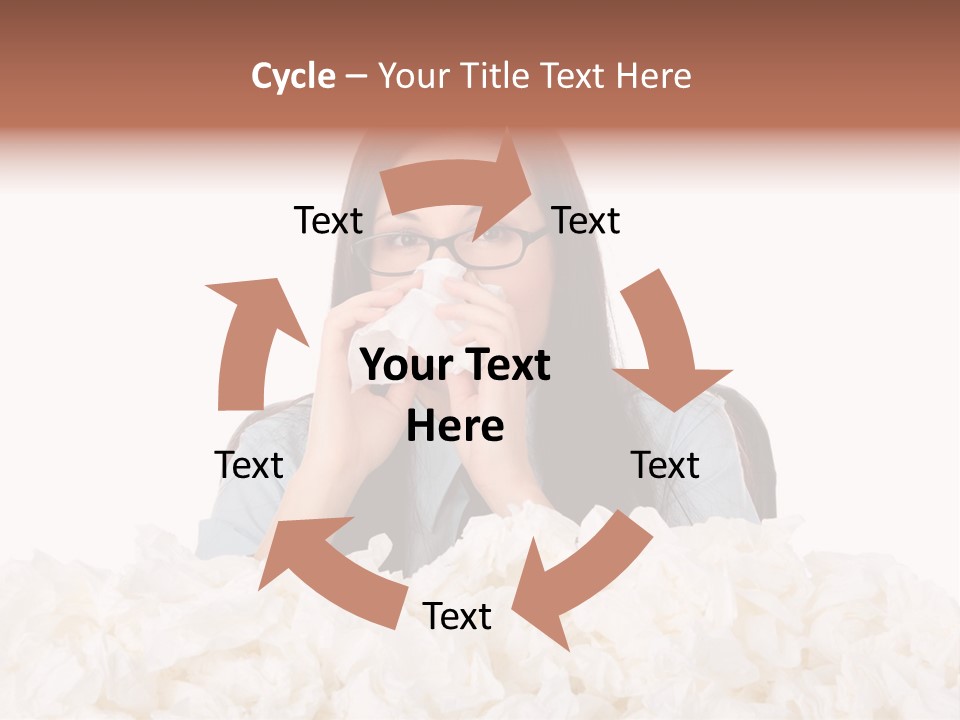 White Suit Temperature PowerPoint Template