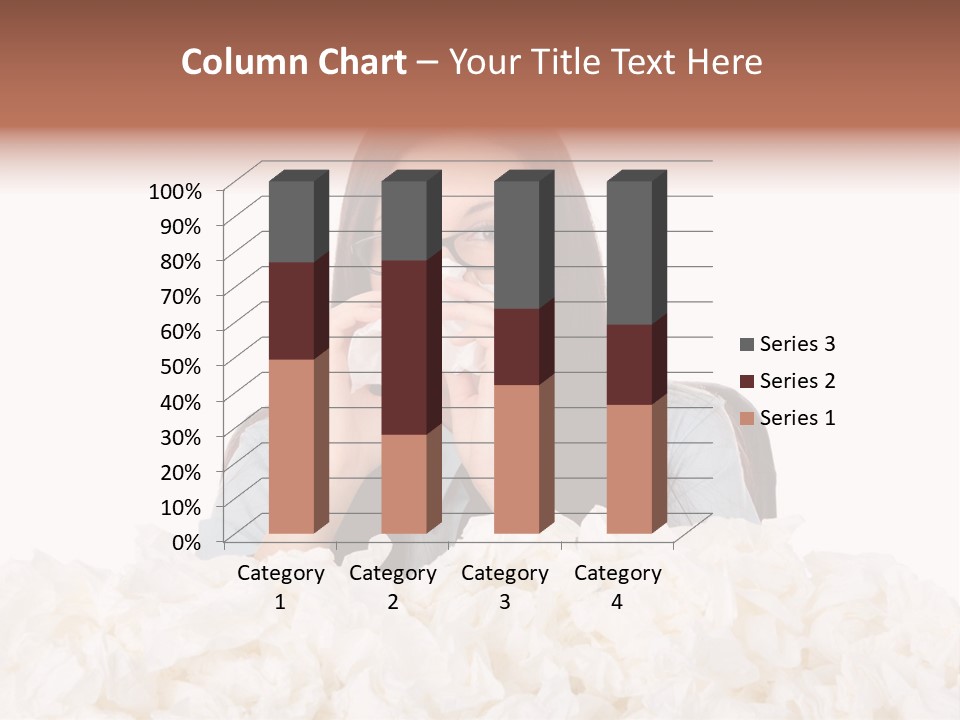 White Suit Temperature PowerPoint Template