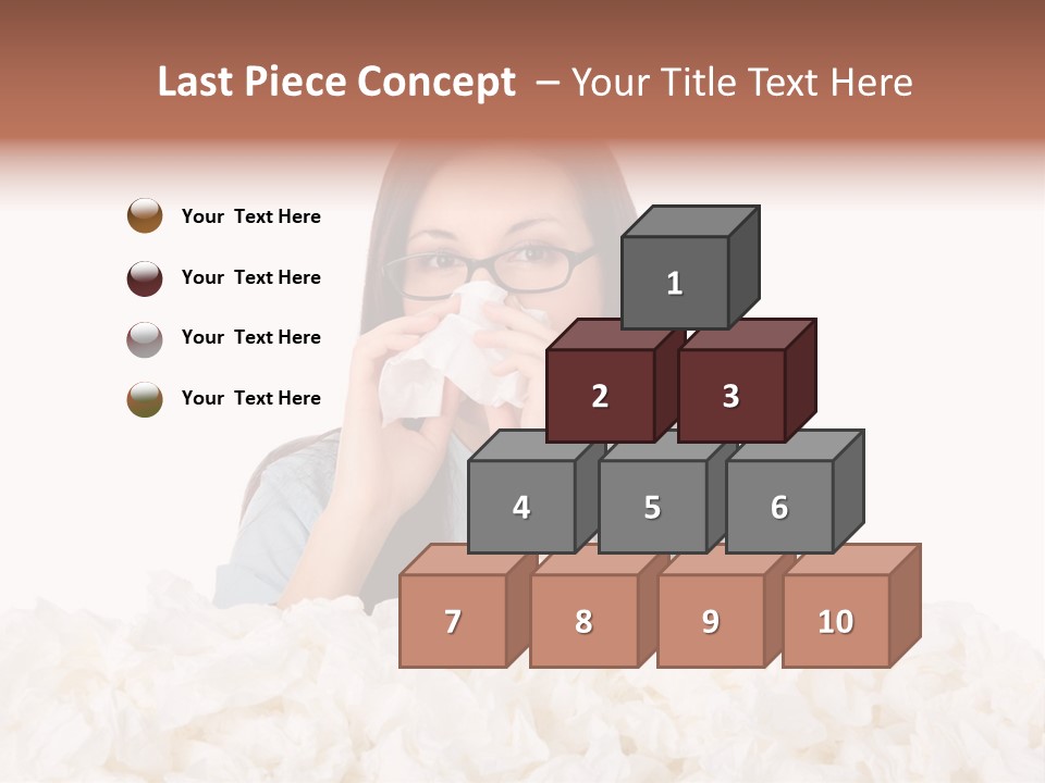 White Suit Temperature PowerPoint Template