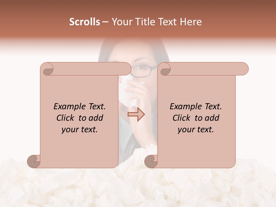 White Suit Temperature PowerPoint Template