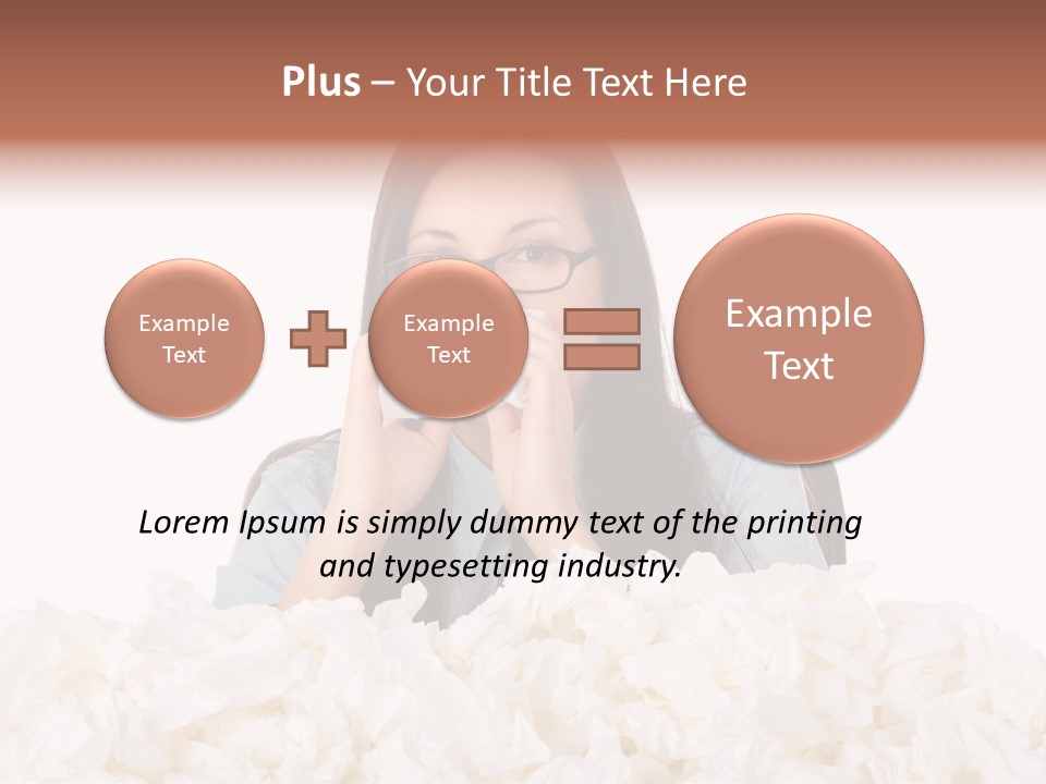 White Suit Temperature PowerPoint Template
