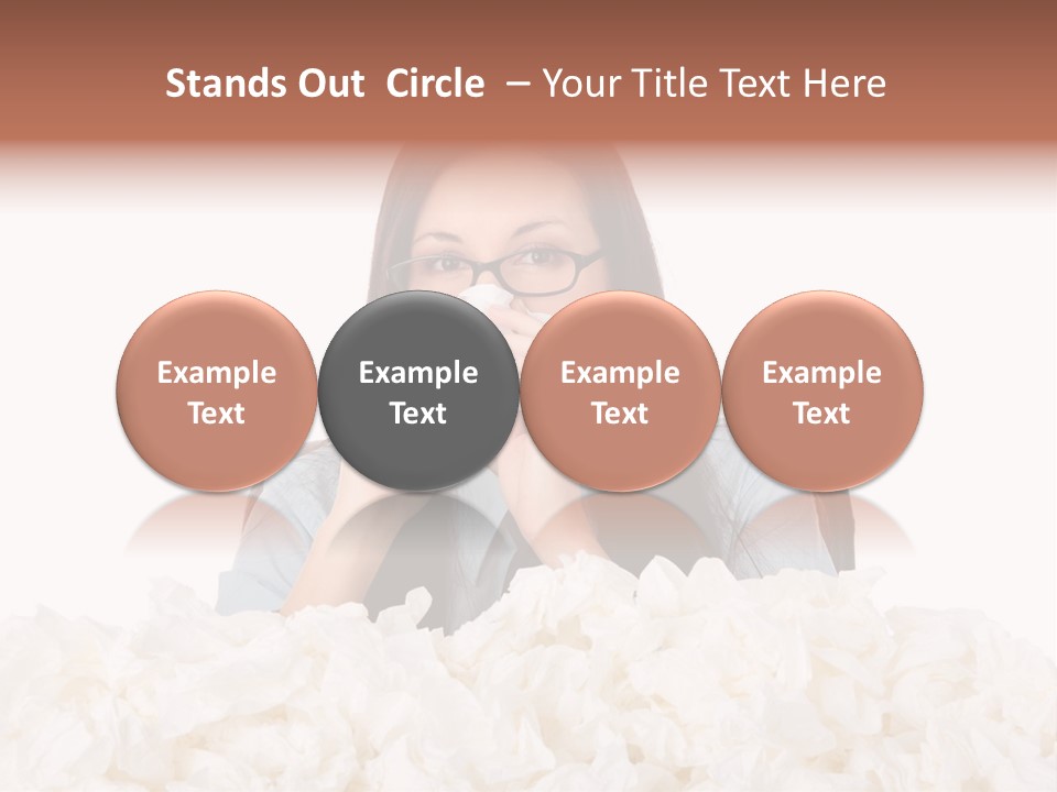 White Suit Temperature PowerPoint Template