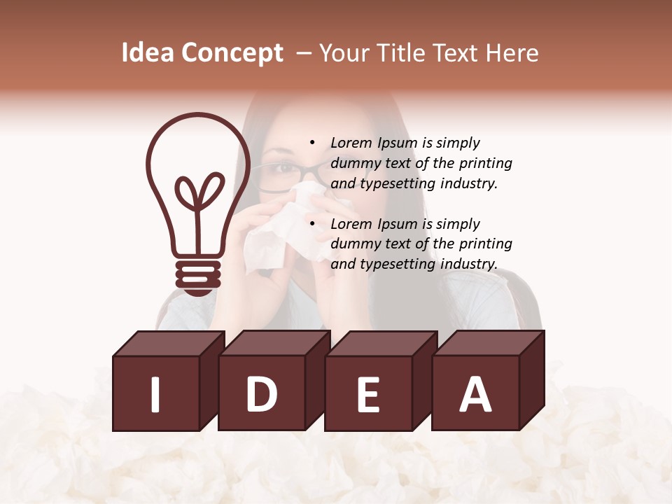 White Suit Temperature PowerPoint Template