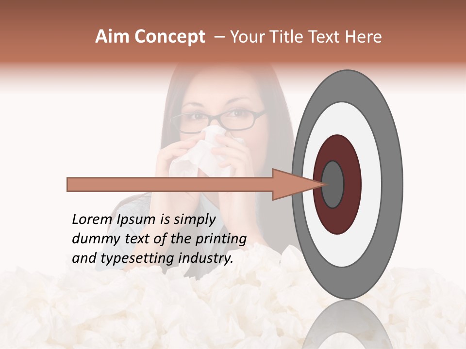 White Suit Temperature PowerPoint Template