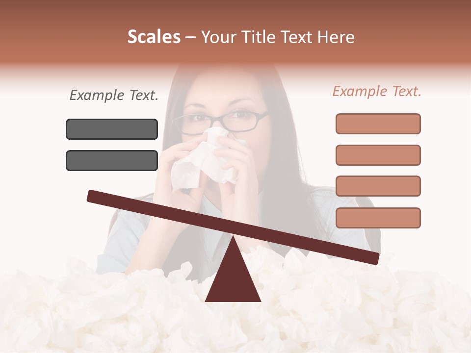 White Suit Temperature PowerPoint Template