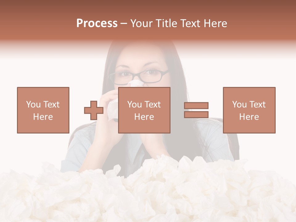 White Suit Temperature PowerPoint Template