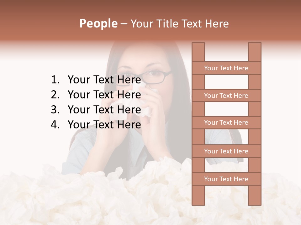 White Suit Temperature PowerPoint Template