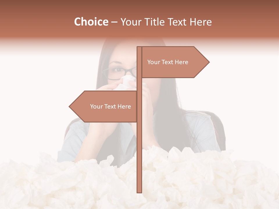 White Suit Temperature PowerPoint Template