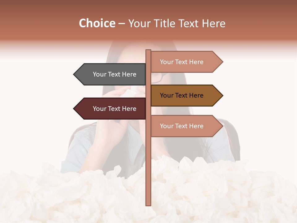 White Suit Temperature PowerPoint Template