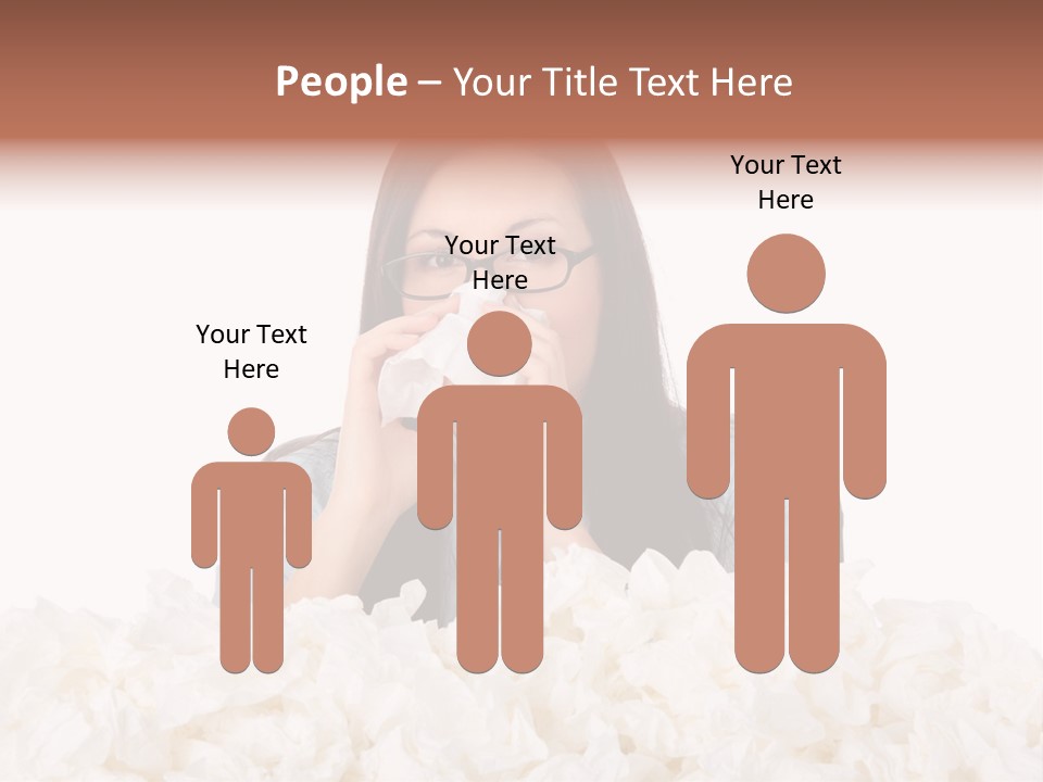 White Suit Temperature PowerPoint Template