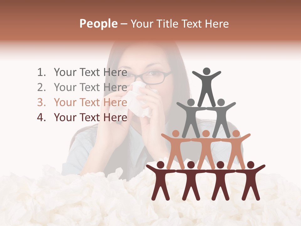 White Suit Temperature PowerPoint Template