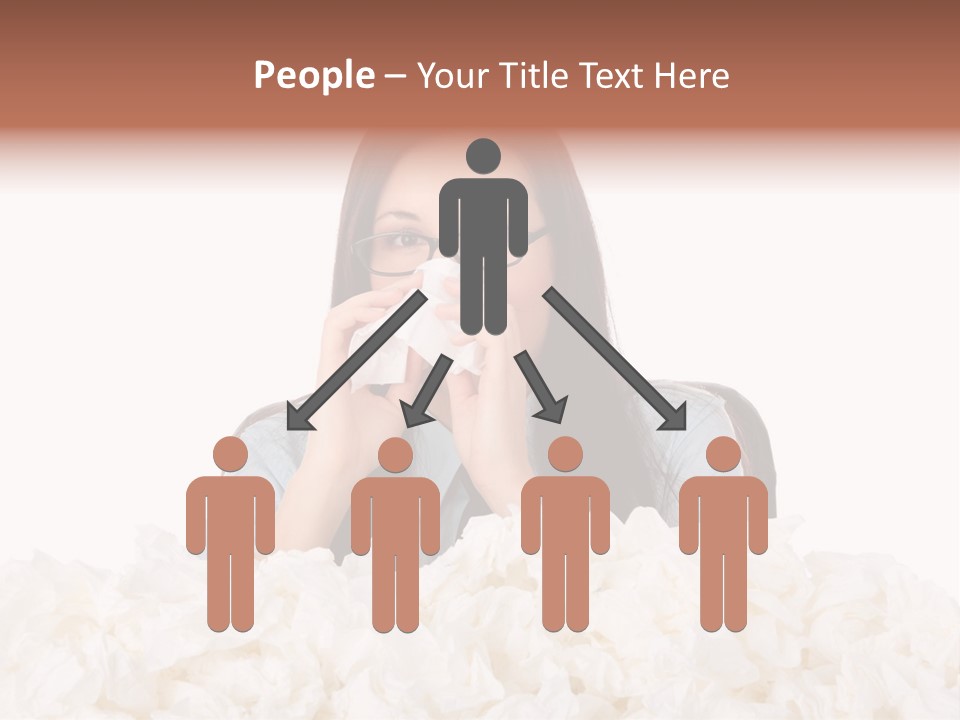 White Suit Temperature PowerPoint Template