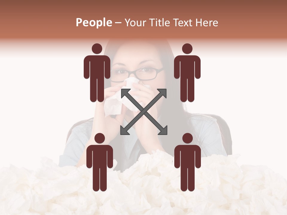 White Suit Temperature PowerPoint Template