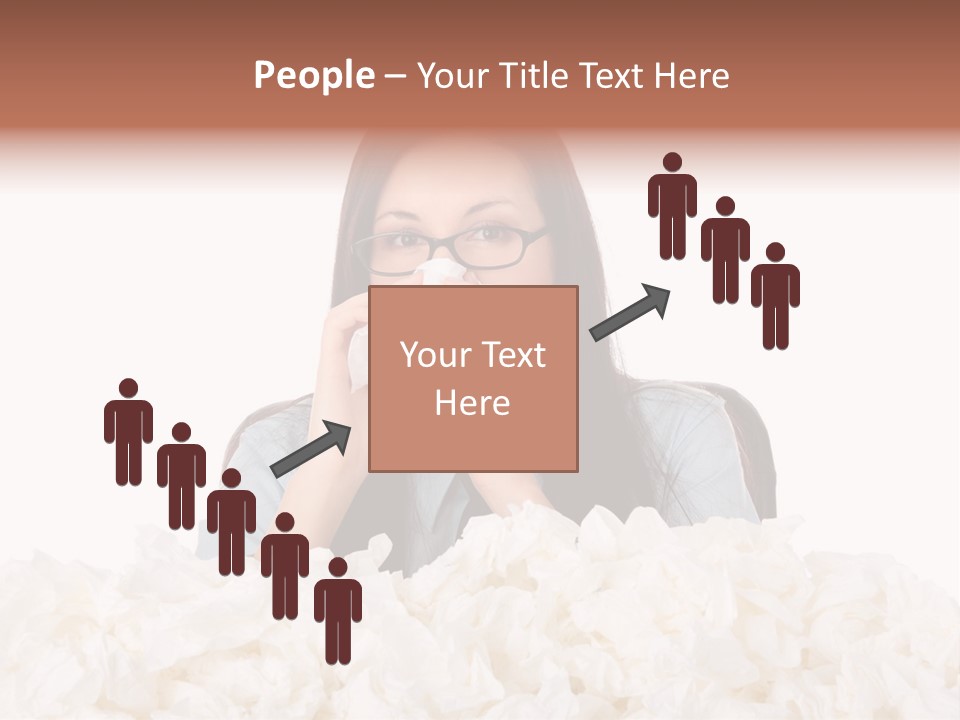 White Suit Temperature PowerPoint Template