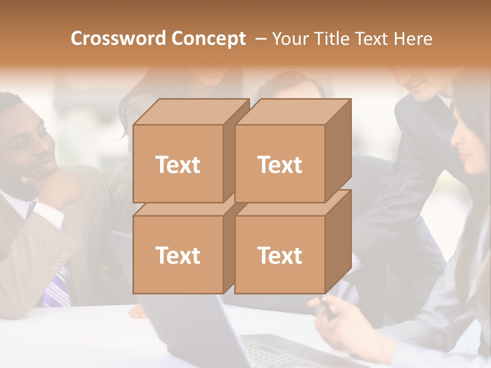 Male Discussing Employee PowerPoint Template