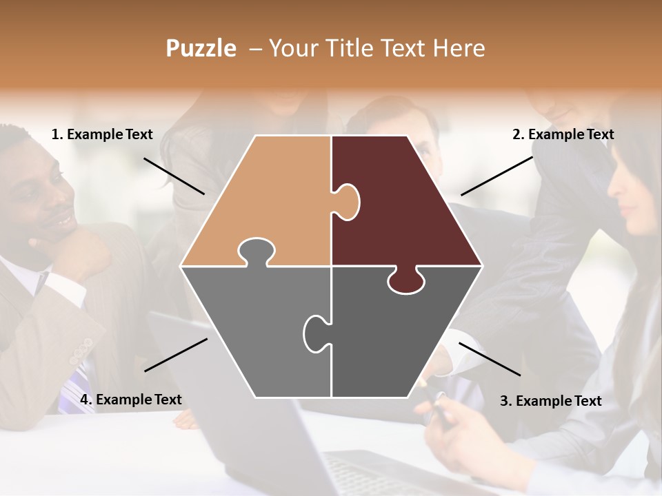 Male Discussing Employee PowerPoint Template