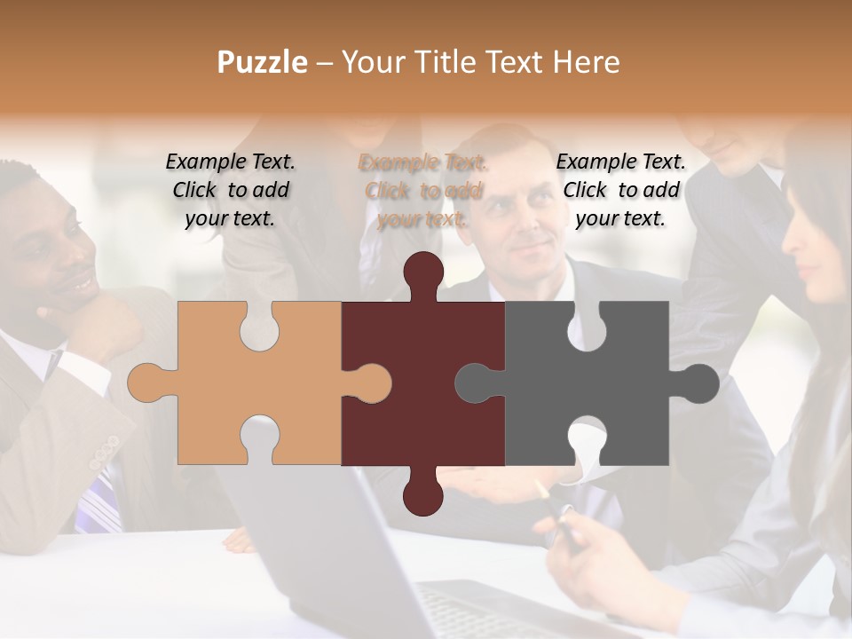 Male Discussing Employee PowerPoint Template