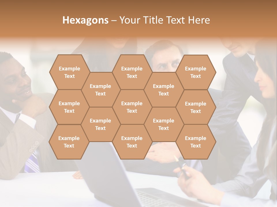 Male Discussing Employee PowerPoint Template