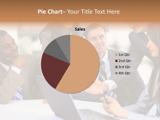 Male Discussing Employee PowerPoint Template