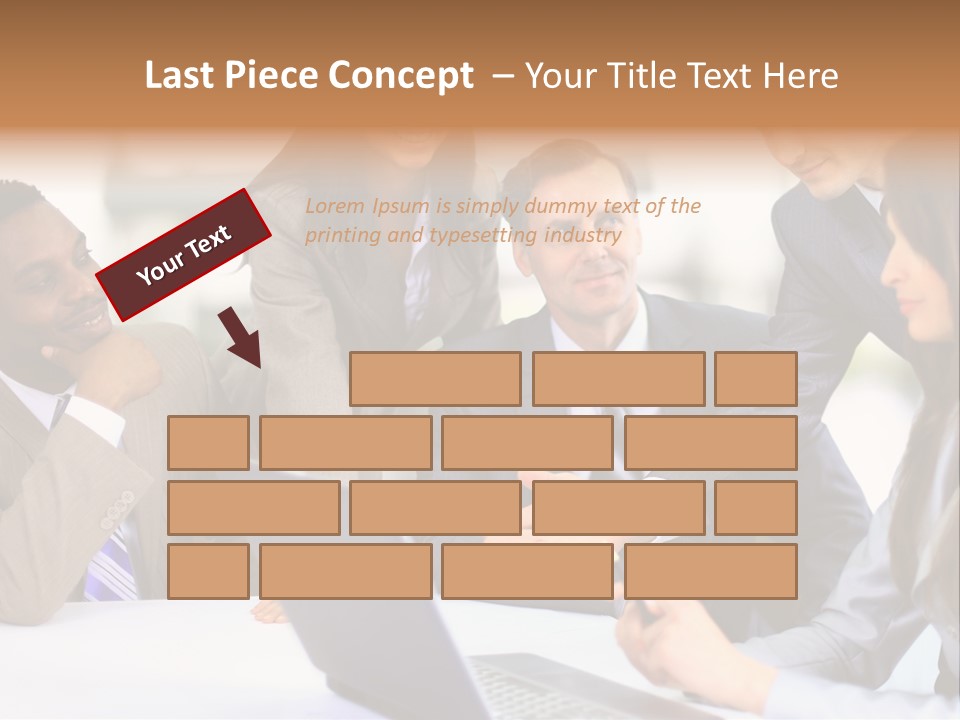 Male Discussing Employee PowerPoint Template