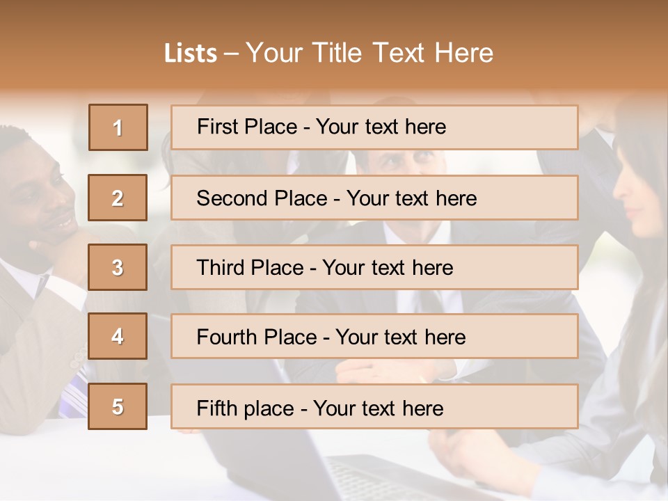 Male Discussing Employee PowerPoint Template