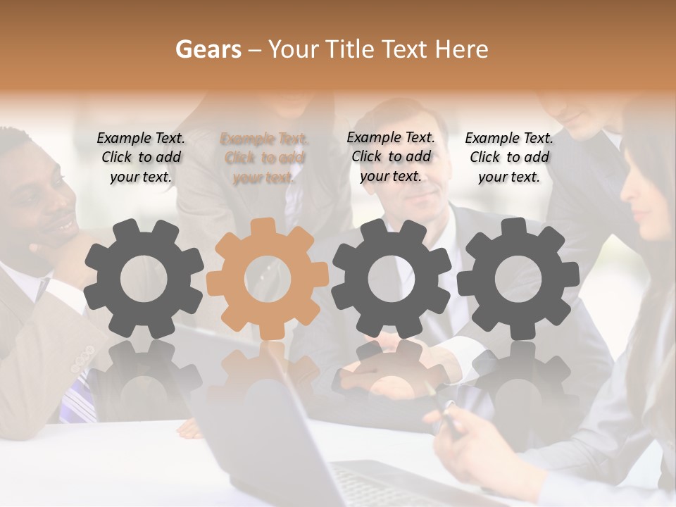 Male Discussing Employee PowerPoint Template