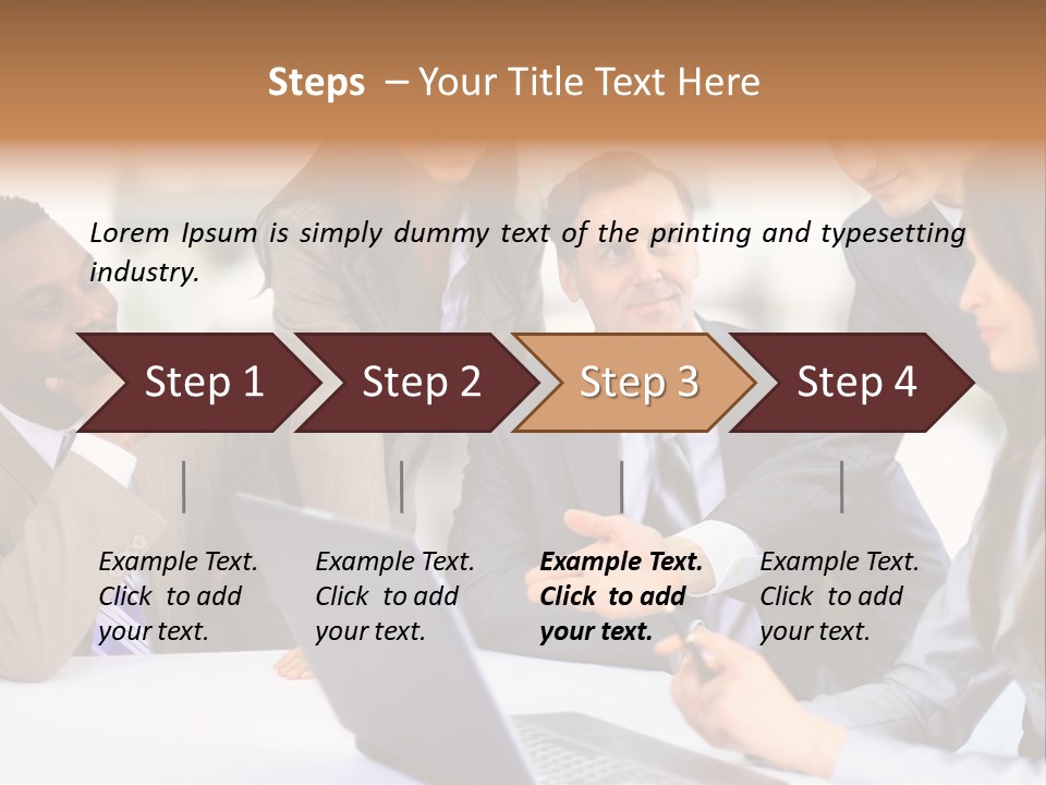 Male Discussing Employee PowerPoint Template
