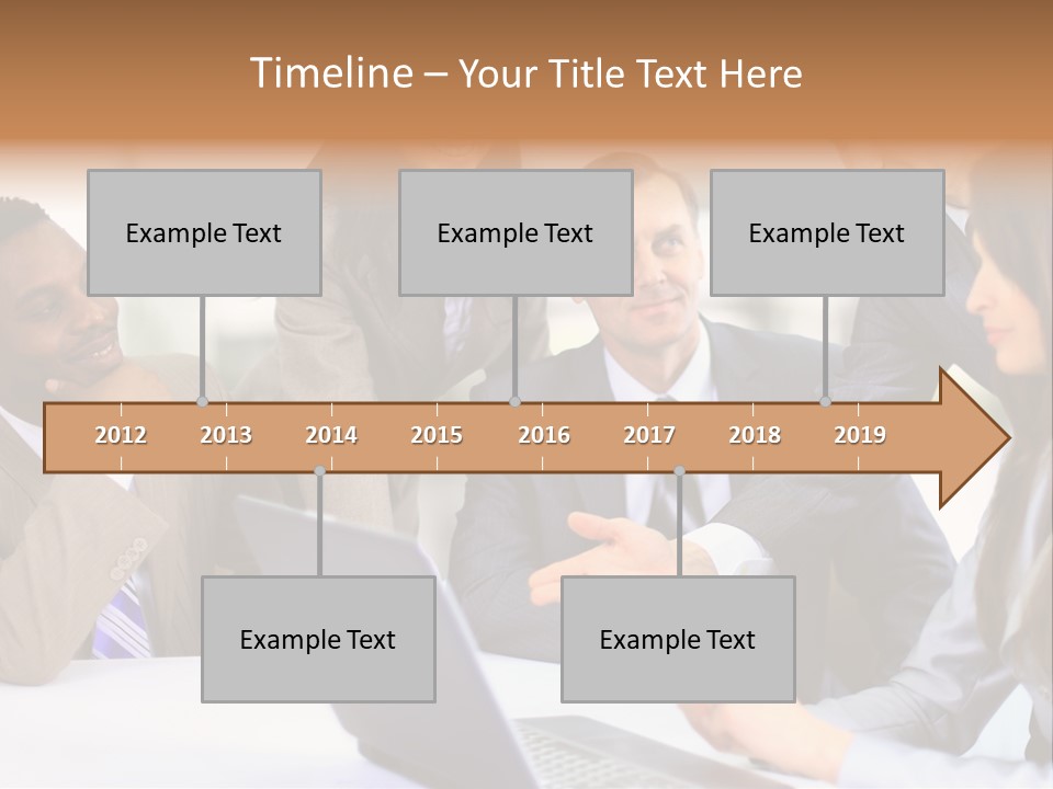 Male Discussing Employee PowerPoint Template