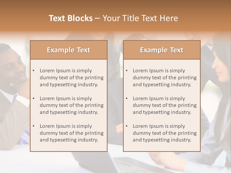 Male Discussing Employee PowerPoint Template