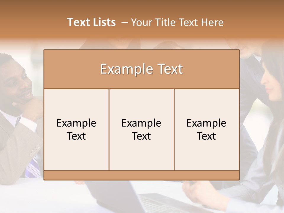 Male Discussing Employee PowerPoint Template